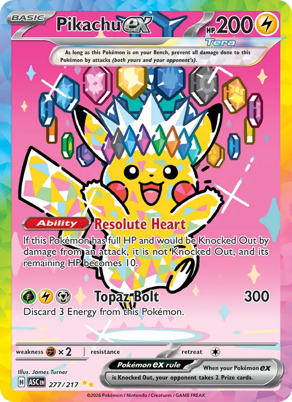 Pikachu ex – Ascended Heroes 277