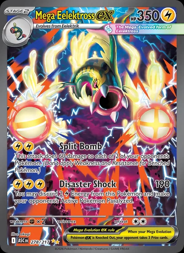 Mega Eelektross ex – Ascended Heroes 278