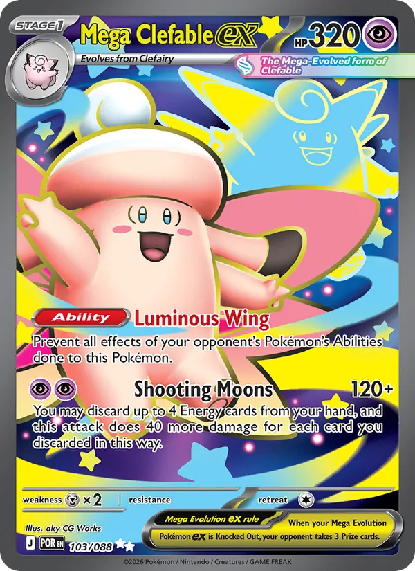 Mega Clefable ex – Perfect Order 103