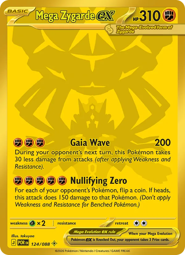 Mega Zygarde ex – Perfect Order 124
