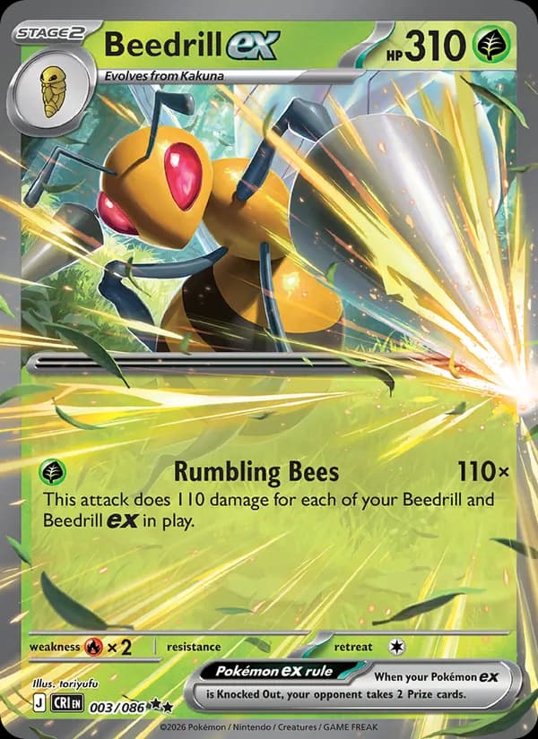 Beedrill ex – Chaos Rising 003