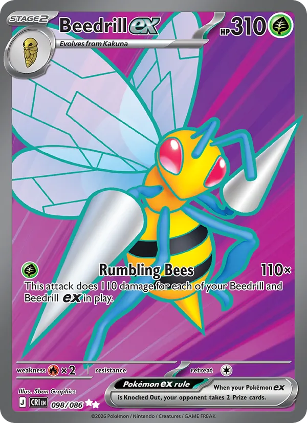 Beedrill ex – Chaos Rising 098