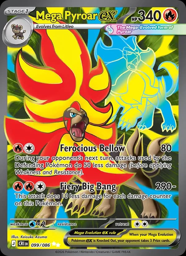 Mega Pyroar ex – Chaos Rising 099