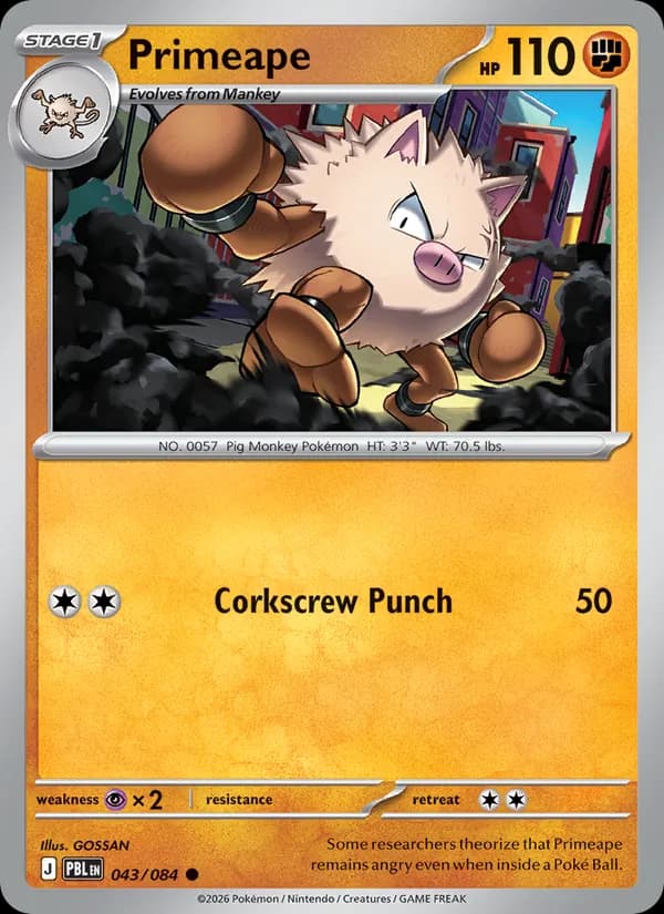 Primeape – Pitch Black 043