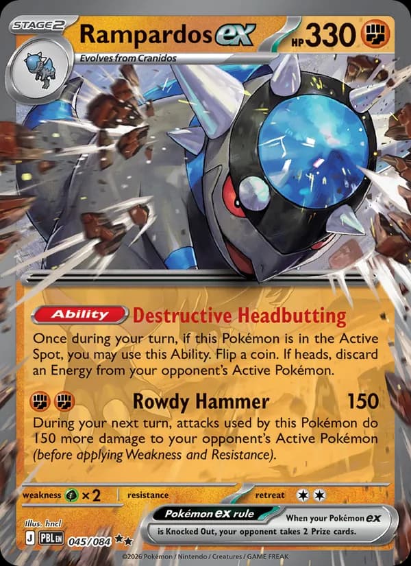 Rampardos ex – Pitch Black 045