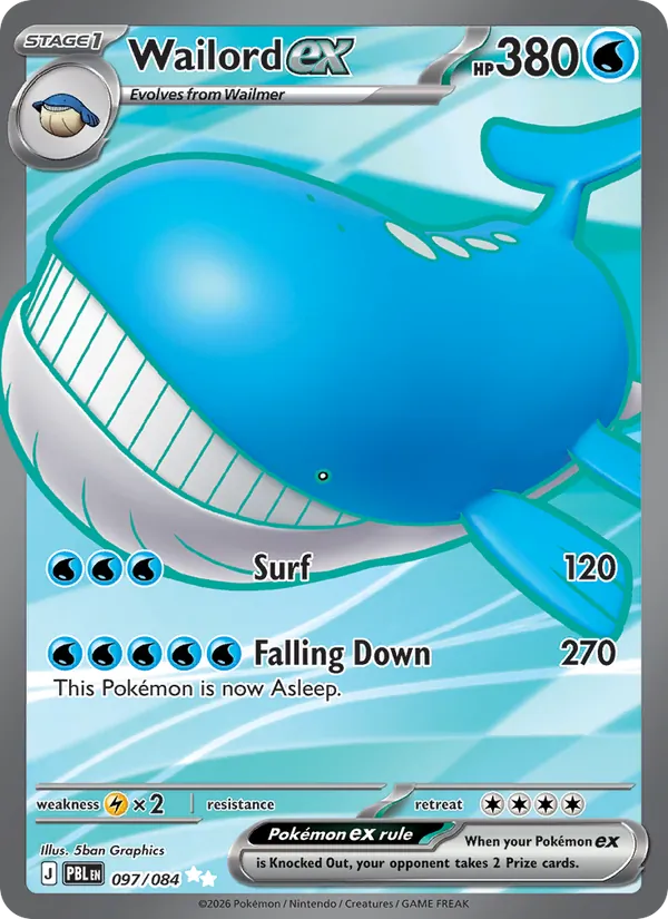 Wailord ex – Pitch Black 097