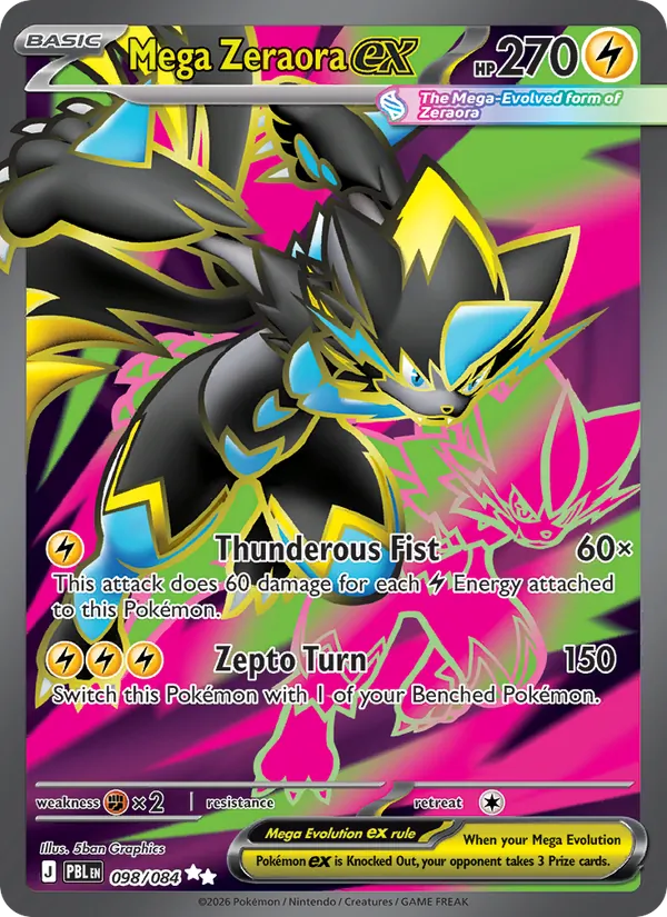 Mega Zeraora ex – Pitch Black 098