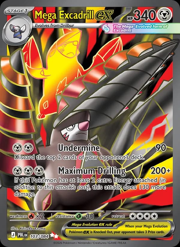 Mega Excadrill ex – Pitch Black 103