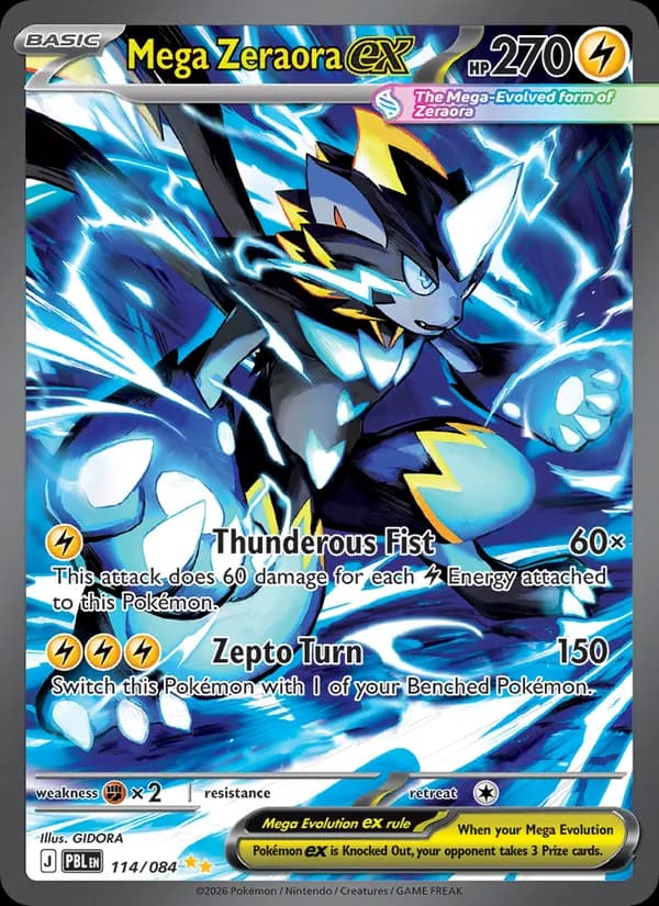 Mega Zeraora ex – Pitch Black 114