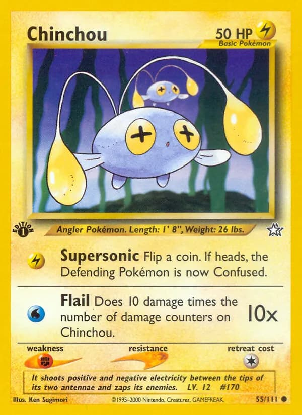 Chinchou – Neo Genesis 55