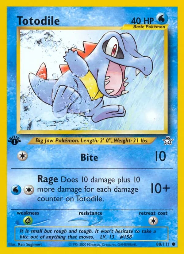 Totodile – Neo Genesis 80