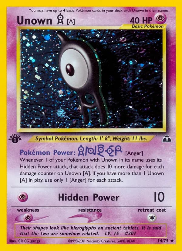 Unown [A] – Neo Discovery 14