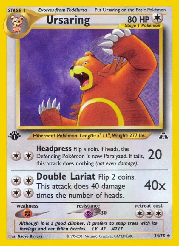 Ursaring – Neo Discovery 34