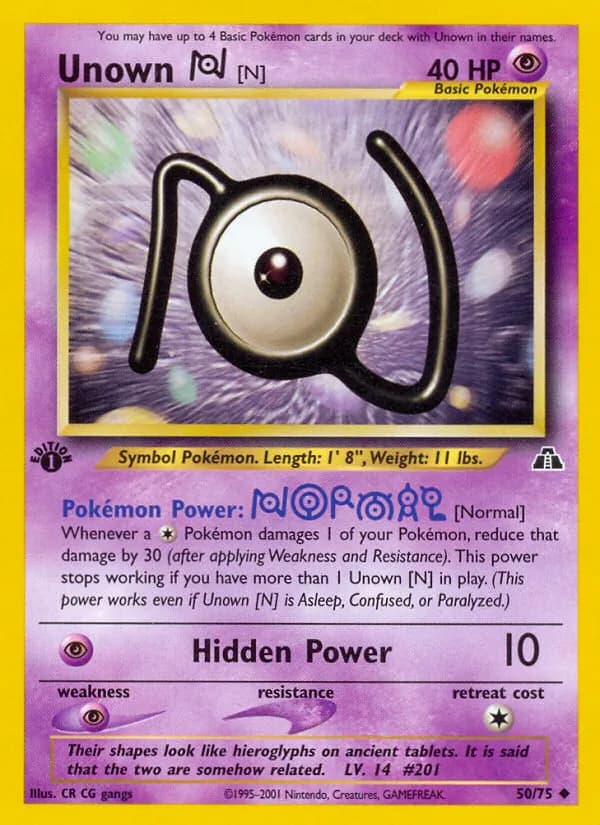 Unown [N] – Neo Discovery 50