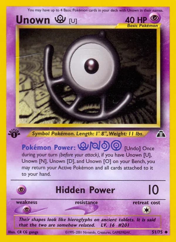 Unown [U] – Neo Discovery 51