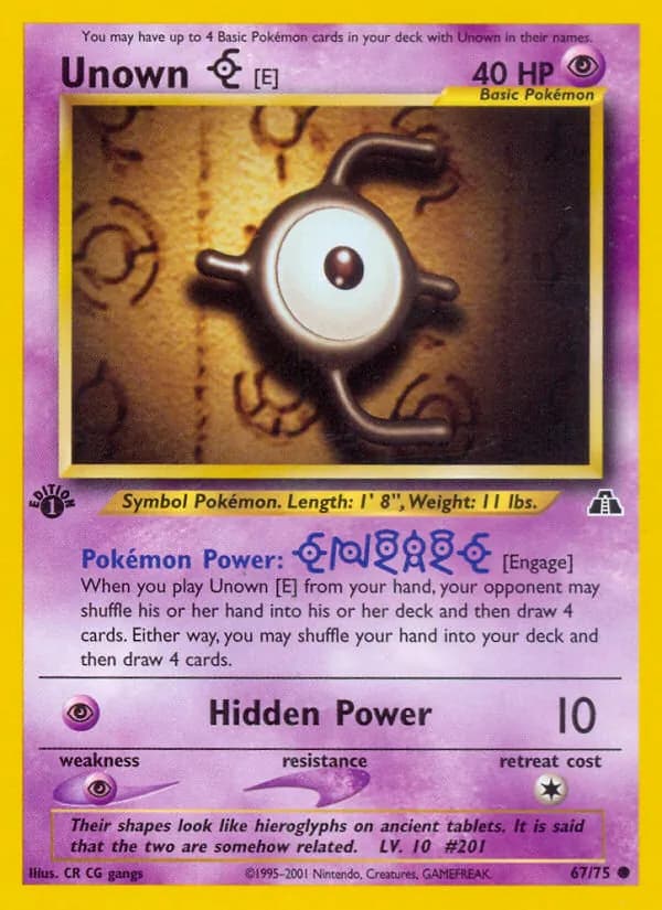 Unown [E] – Neo Discovery 67