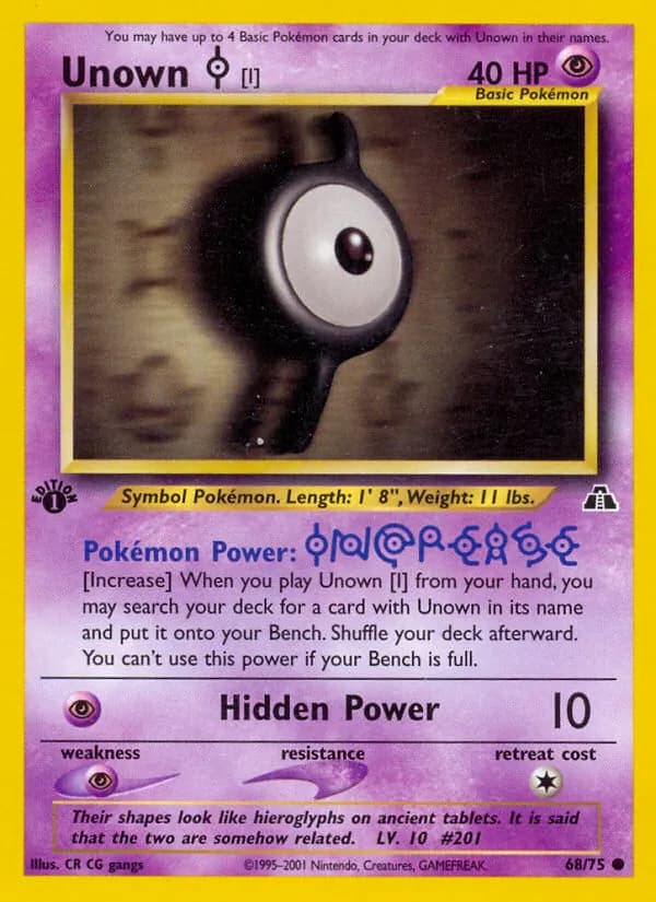 Unown [I] – Neo Discovery 68