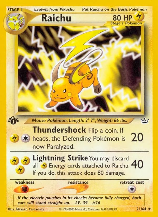 Raichu – Neo Revelation 21