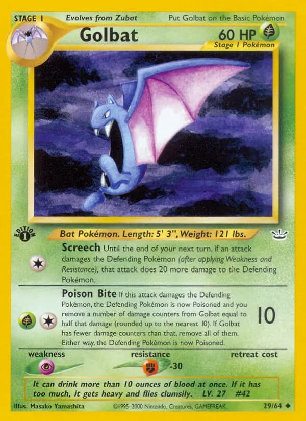 Golbat – Neo Revelation 29