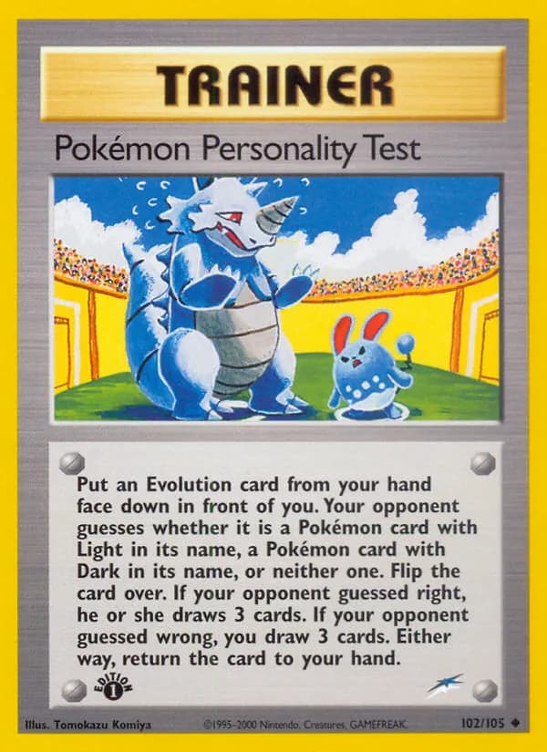 Pokémon Personality Test – Neo Destiny 102