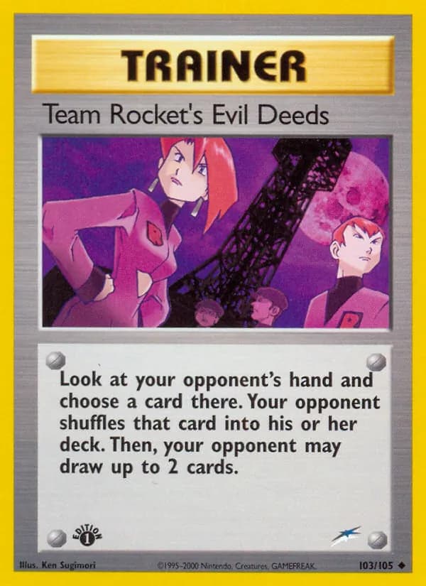 Team Rocket's Evil Deeds – Neo Destiny 103