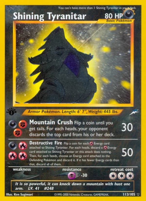 Shining Tyranitar – Neo Destiny 113