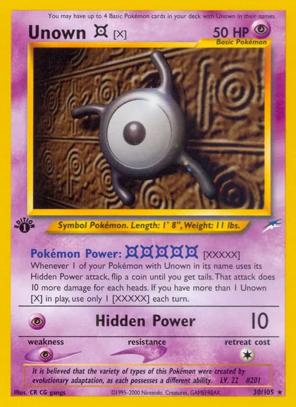 Unown [X] – Neo Destiny 30