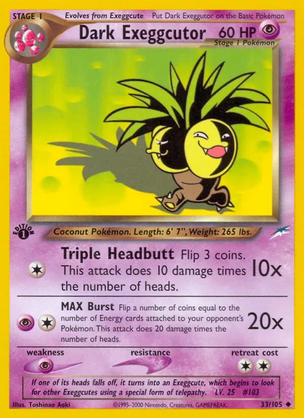 Dark Exeggutor – Neo Destiny 33