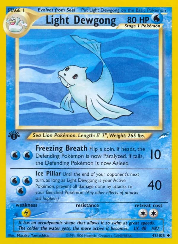 Light Dewgong – Neo Destiny 45