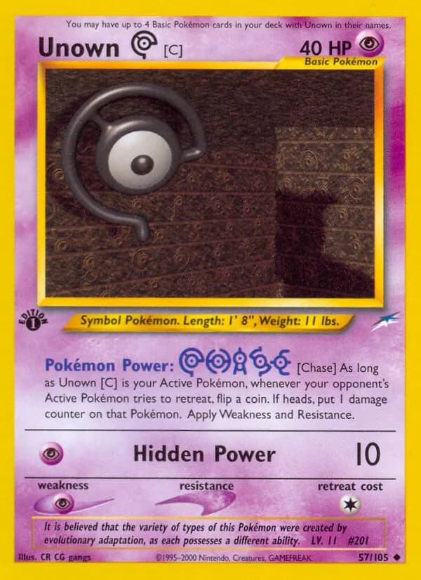 Unown [C] – Neo Destiny 57