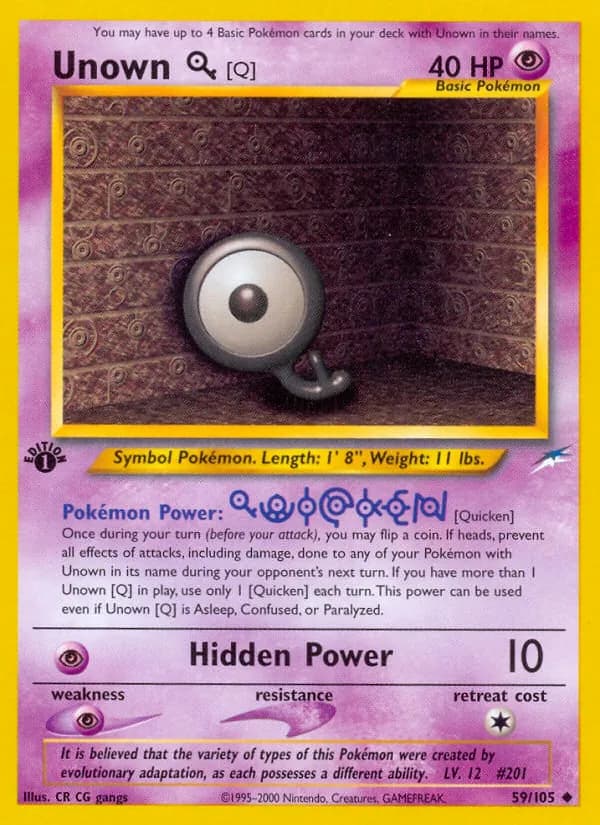 Unown [Q] – Neo Destiny 59
