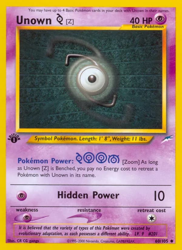 Unown [Z] – Neo Destiny 60