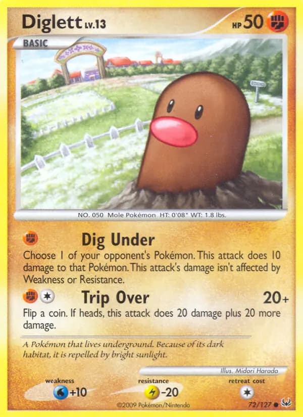 Diglett – Platinum 72