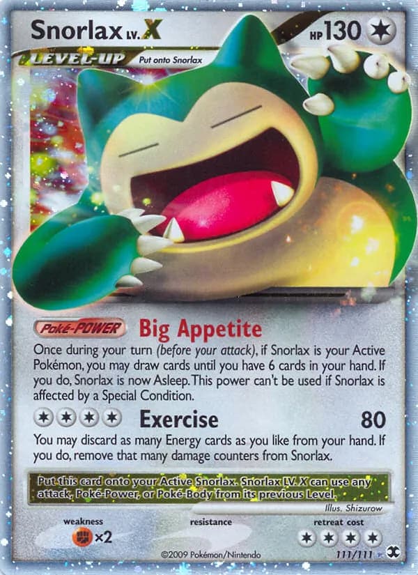 Snorlax LV.X – Rising Rivals 111