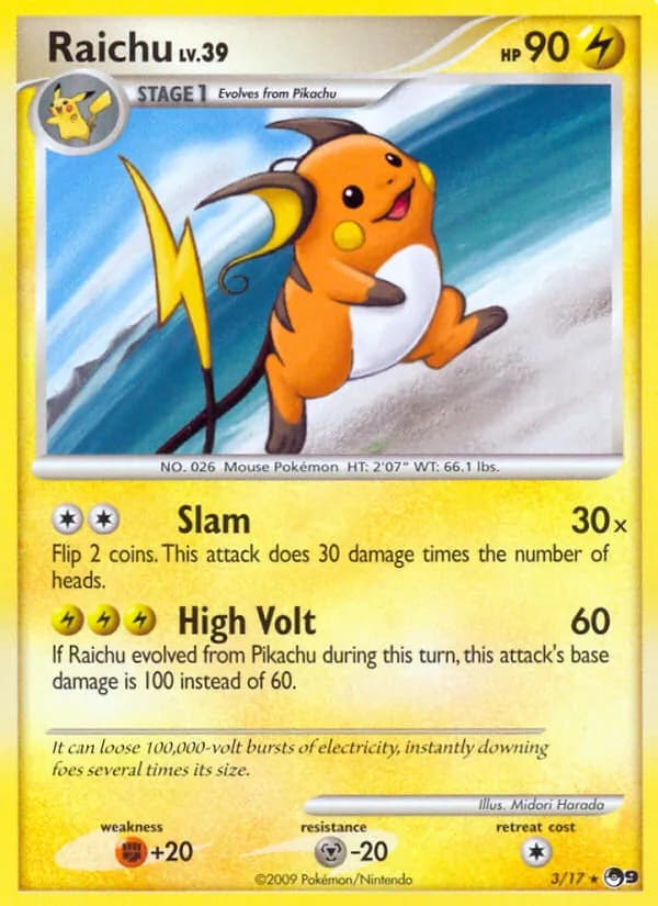 Raichu – POP Series 9 3
