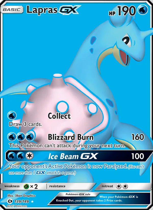 Lapras GX – Sun & Moon 139