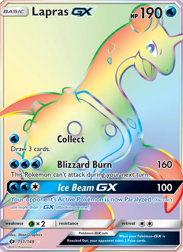 Lapras GX – Sun & Moon 151