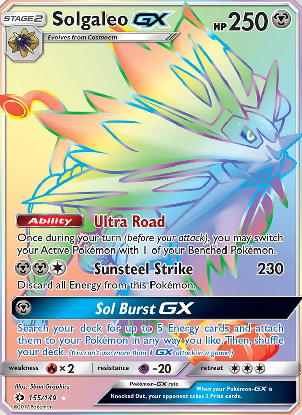 Solgaleo GX – Sun & Moon 155