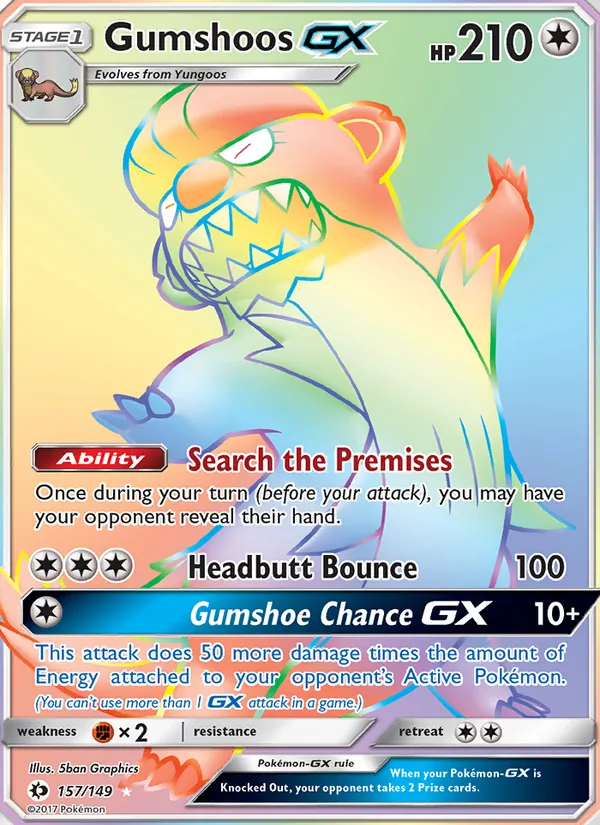 Gumshoos GX – Sun & Moon 157