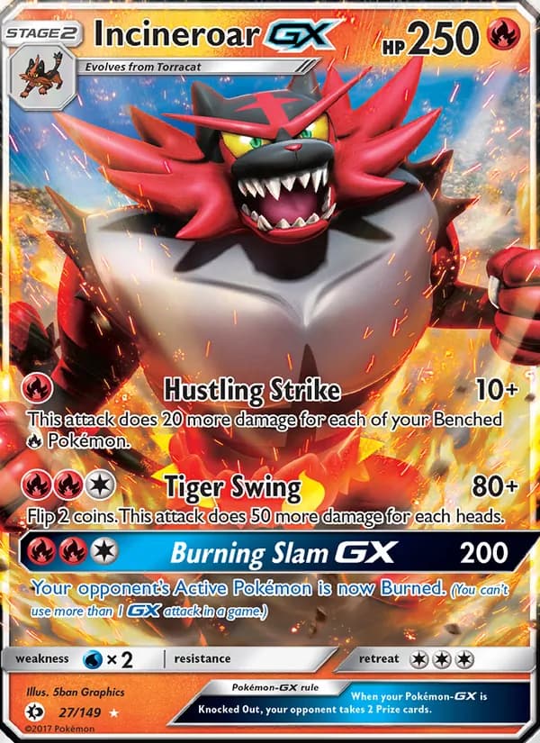 Incineroar GX – Sun & Moon 27