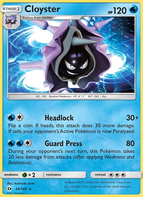Cloyster – Sun & Moon 34