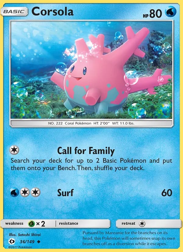 Corsola – Sun & Moon 36