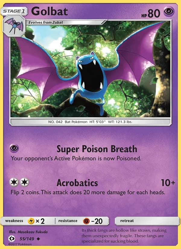 Golbat – Sun & Moon 55