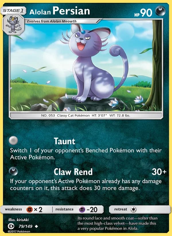 Alolan Persian – Sun & Moon 79