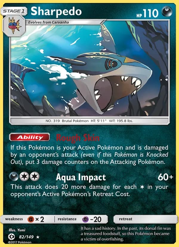 Sharpedo – Sun & Moon 82