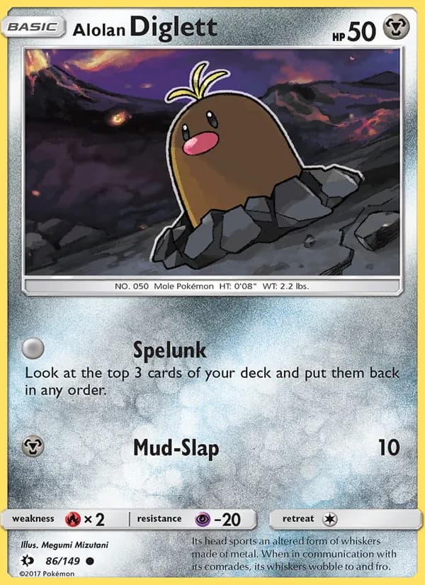 Alolan Diglett – Sun & Moon 86