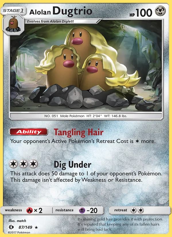 Alolan Dugtrio – Sun & Moon 87