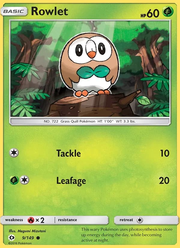Rowlet – Sun & Moon 9