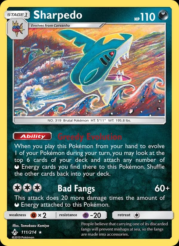Sharpedo – Unbroken Bonds 111