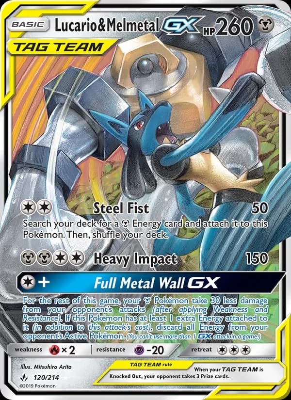 Lucario & Melmetal GX – Unbroken Bonds 120